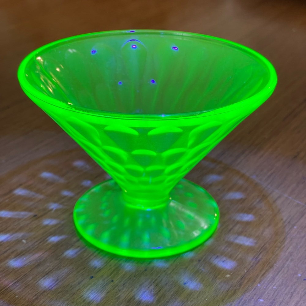 Federal Glass Uranium 💚 Sherbet Cup